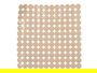 Berilo Alfombra Baño Antideslizante Ladrillo Beige 6 x 55 x 6 cm (Set de 6)