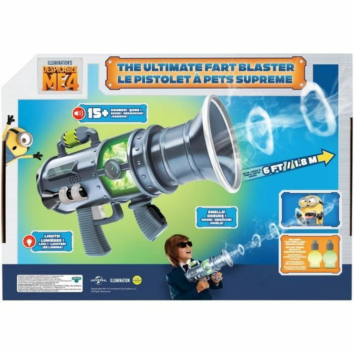 Moose Toys La pistola Prouts definitiva - Despicable Me 4 - 15 sonidos diferentes