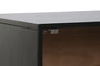 DKD Home Decor Mesita de Noche Colonial Negro Dorado Mango y Metal 40 x 50 x 50 cm
