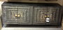 DKD Home Decor Mesita de Noche Colonial Negro Dorado Mango y Metal 40 x 50 x 50 cm
