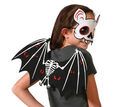 Accesorio de Muñeco Vampiro con Alas y Máscara para Halloween y Fiestas de Disfraces