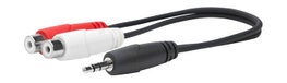 Vivolink Cable de Audio 3,5 mm a 2 x RCA, 0,2 m