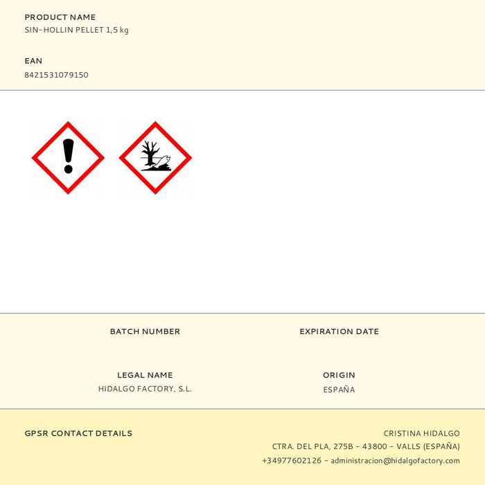 Super Foc Sin-hollin pellet 1,5 kg