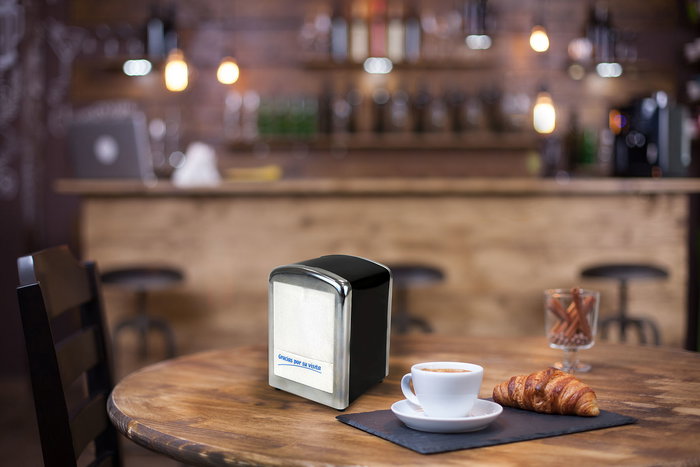 My Bar Servilletero Hostelería Black 9,9 x 11,3 x 14,6 cm (12 Unidades)