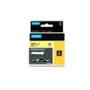 Dymo Rhino Cinta de Etiquetas de Nylon Flexible Negro sobre Amarillo 19mm x 3,5m