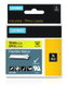 Dymo Rhino Cinta de Etiquetas de Nylon Flexible Negro sobre Amarillo 19mm x 3,5m