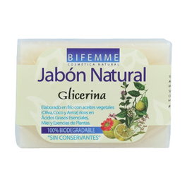 Bifemme Jabón de Glicerina 100g - Calmante para Pieles Irritadas