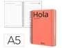 Liderpapel Agenda Oficina 2027 Espiral Classic Día Página A5 Naranja