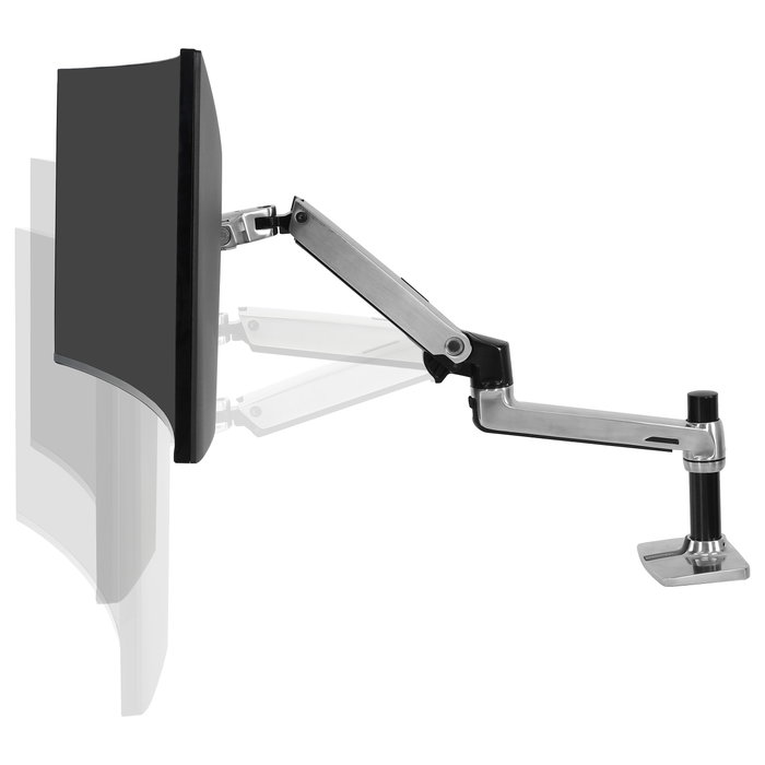 Ergotron LX Series Brazo de Montaje para Monitor de Sobremesa - Soporta hasta 11.3 kg y Pantallas de 34" (86.4 cm), Negro