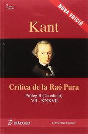 KANT (VAL/12) CRITICA DE LA RAO PURA, DIALOGO