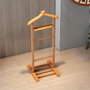 Hanah Home Perchero Beta Single - Natural, 100% Madera Maciza, Color Nogal