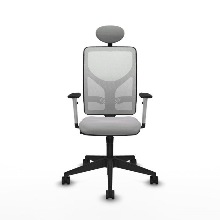 PIQUERAS Y CRESPO Silla de oficina Motilla con mecanismo Sincro, Gris claro y Blanco PIQUERAS Y CRESPO Silla de oficina Motilla con mecanismo Sincro, Gris claro y Blanco