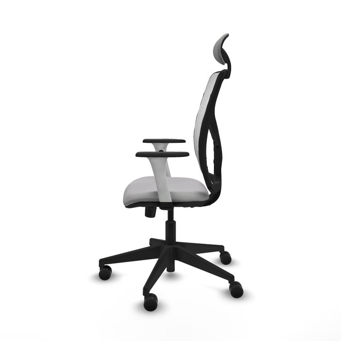 PIQUERAS Y CRESPO Silla de oficina Motilla con mecanismo Sincro, Gris claro y Blanco PIQUERAS Y CRESPO Silla de oficina Motilla con mecanismo Sincro, Gris claro y Blanco
