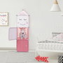 Home Deco Kids Estantería Modular 3 Cubos Rosa para Niños con Puerta y Triángulo Decorativo