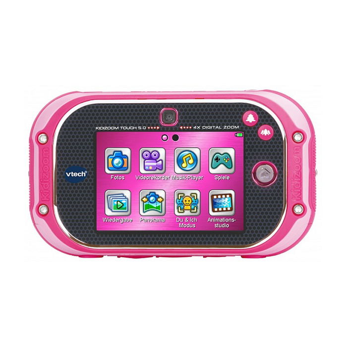 VTech Kidizoom Touch 5.0 Cámara Digital para Niños de 5 a 12 Años Rosa, Pantalla Táctil 3.5", 5 MP, Grabación de Video, Incluye Pilas, Correa y Auriculares