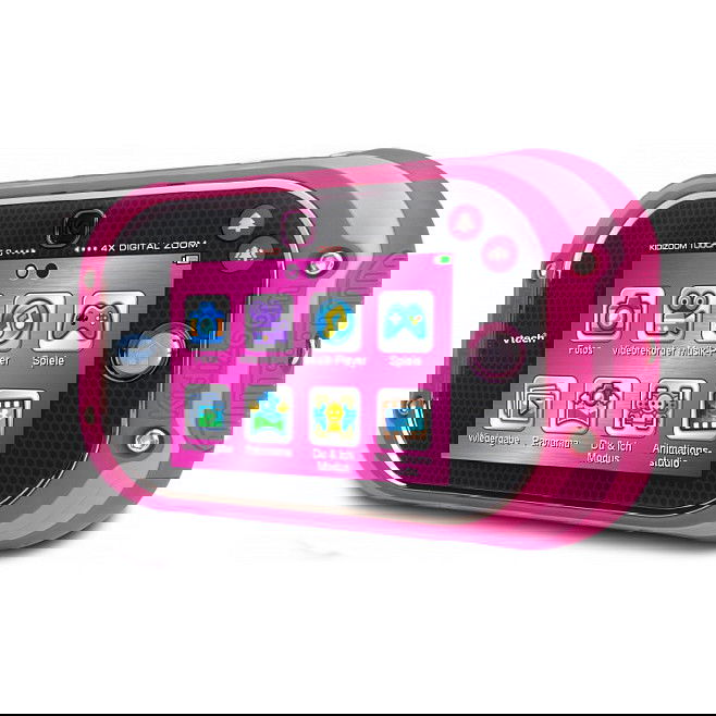 VTech Kidizoom Touch 5.0 Cámara Digital para Niños de 5 a 12 Años Rosa, Pantalla Táctil 3.5", 5 MP, Grabación de Video, Incluye Pilas, Correa y Auriculares