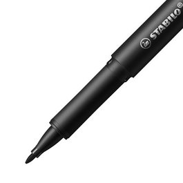 STABILO Rotulador Fibra D!VER Punta M Negro (Set de 5)