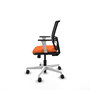 PIQUERAS Y CRESPO Silla de oficina Yunquera Naranja y Negro