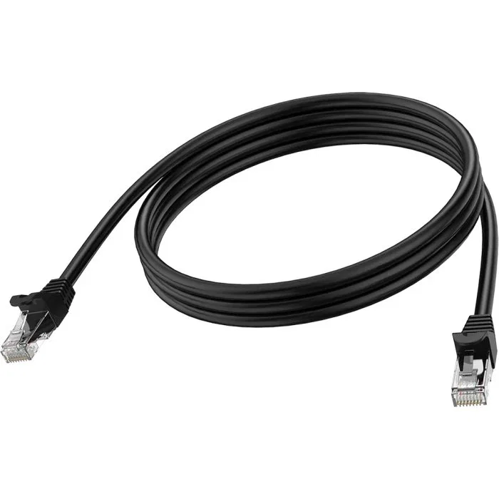 Vision TC 2MCAT6A/BL Cable de Red 2 m Cat6a U/UTP (UTP) 10 Gbps, Conectores RJ-45 Macho Rectos, Negro