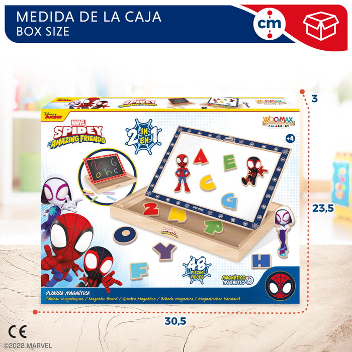 WOOMAX Spidey y su superequipo Pizarra infantil 2 en 1