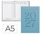 Liderpapel Agenda de oficina 2027 A5 semana vista celeste