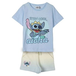 Conjunto 2 Piezas French Terry Stitch Azul Claro