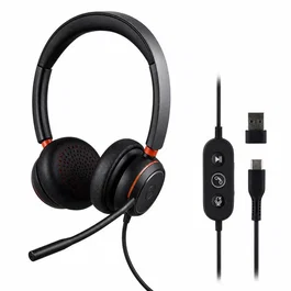 T'nb Activ 400s Auriculares Estéreo Profesionales USB-A y USB-C