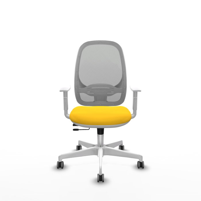 PIQUERAS Y CRESPO Silla de oficina Cilanco con mecanismo Sincro/Traslack, Amarillo y Gris PIQUERAS Y CRESPO Silla de oficina Cilanco con mecanismo Sincro/Traslack, Amarillo y Gris