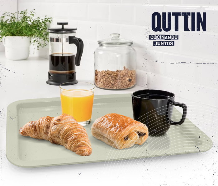 Quttin Bandeja Metal para Servir 48 cm x 33.5 cm (12 Unidades)