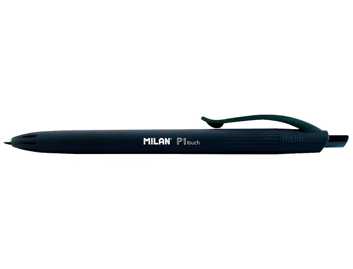 Milan P1 Touch Negro Bolígrafo Retráctil (Set de 25 unidades)