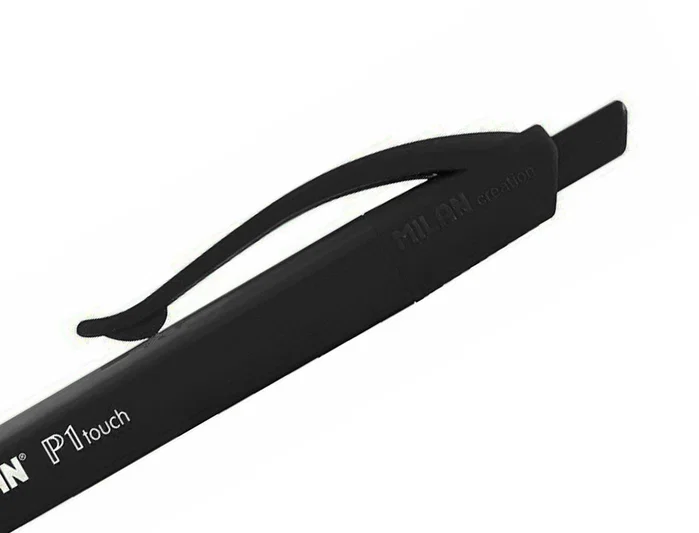 Milan P1 Touch Negro Bolígrafo Retráctil (Set de 25 unidades)