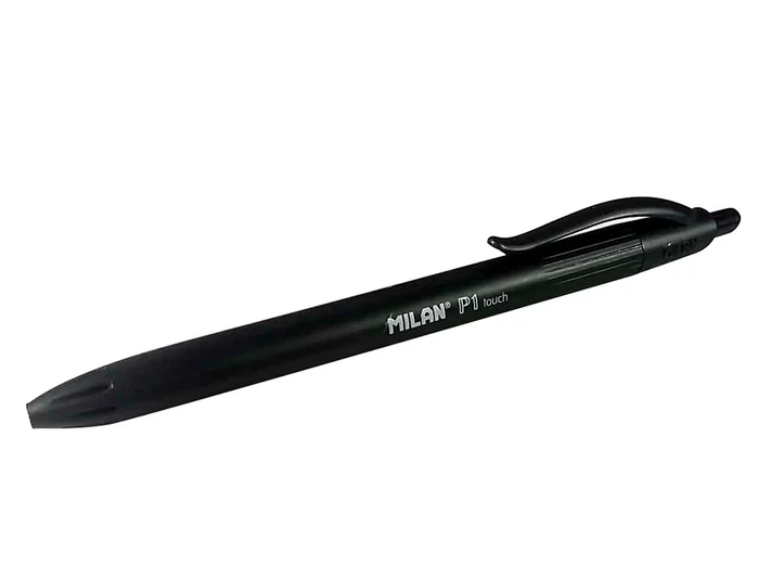 Milan P1 Touch Negro Bolígrafo Retráctil (Set de 25 unidades)