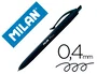 Milan P1 Touch Negro Bolígrafo Retráctil (Set de 25 unidades)