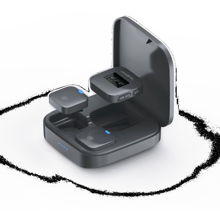 Plusonic PS-TDS8 Kit Micrófono Inalámbrico USB Type C/Lightning/3,5mm Jack WiFi Micro para ALLTRAVEL