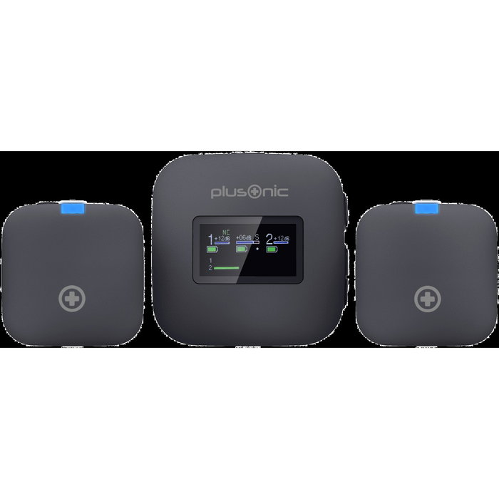 Plusonic Wireless Mikrofone Kit PS-TDS8 con USB Type C, Lightning y 3,5mm Klinke Plusonic Wireless Mikrofone Kit PS-TDS8 con USB Type C, Lightning y 3,5mm Klinke