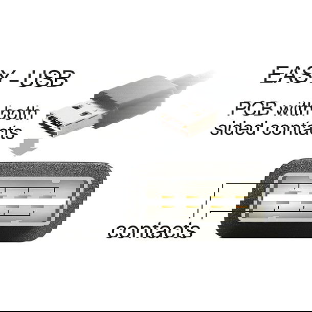 DeLOCK USB 2.0 A-B Cable 2m Macho/Macho 480 Mbps AWG 28/24 Chapado Oro, Negro