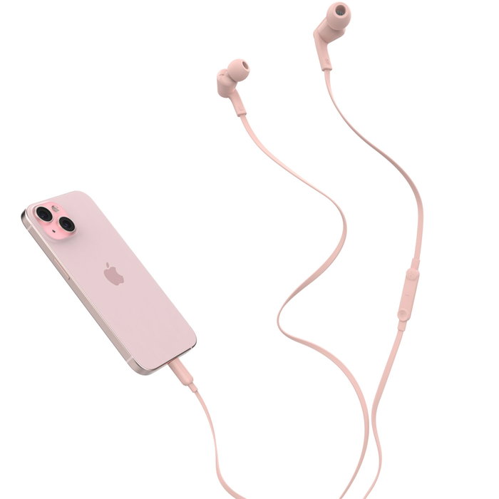 Belkin Rockstar In-Ear USB-C Rosa G3H0002HQPKV2 Belkin Rockstar In-Ear USB-C Rosa G3H0002HQPKV2