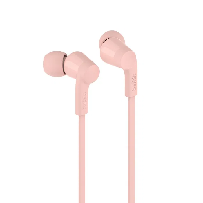Belkin G3H0002HQPKV2 Auriculares USB-C Rosa con Micrófono Integrado y Resistencia IPX5