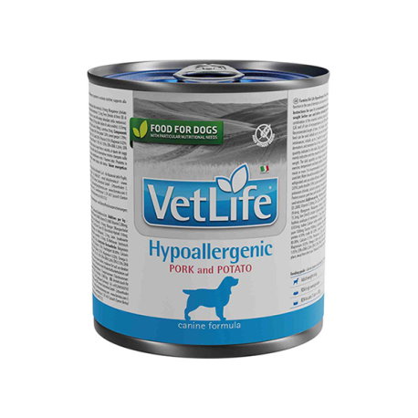 Farmina Vet Life Dog Hypoallergenic Cerdo y Patata 6x300g