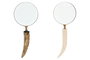 DKD Home Decor Lupa de Mano Forma Cuerno x3, Surtido de 2 Unidades