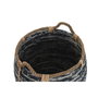 DKD Home Decor Set de 3 Cestas de Ratán Negro 52x52x60 cm