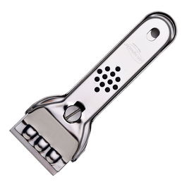 San Ignacio - Rascador para vitrocerámica de acero inoxidable con 3 cuchillas, 13.4 x 4.5 cm
