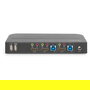 Digitus Conmutador KVM 2x1 HDMI, USB, 4K Ultra HD 4096x2160 a 60Hz, Negro, Incluye Control Remoto y Adaptador