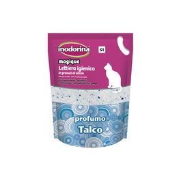 Inodorina Arena de Sílice para Gato Magique Talco Antiolor Ultra Absorbente 5 Lt
