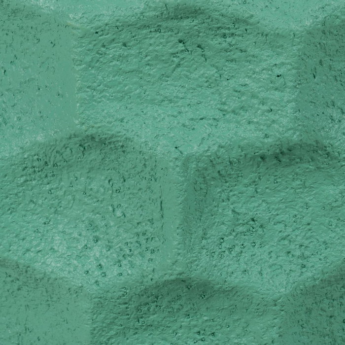 Macetero Turquesa Resina Decoración 49 X 49 X 49 cm