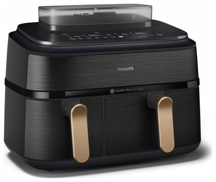 Philips NA552/00 5000 Series Dual Steam Airfryer, 9 L, Negro
