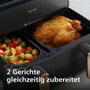 Philips NA552/00 5000 Series Dual Steam Airfryer, 9 L, Negro