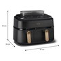 Philips Airfryer 5000 Series NA552/00 Dual Basket 9 L Negro y Dorado