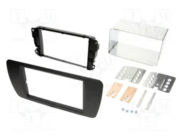 ACV Bastidor de montaje de radio 2 DIN para Seat Ibiza 2008->, black nit (AN1)