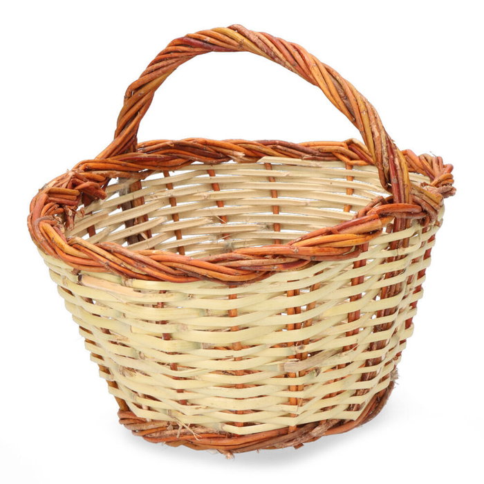 Basics Cesta de caña 30x22x15 cm con asa de 23 cm Basics Cesta de caña 30x22x15 cm con asa de 23 cm